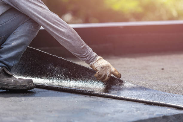 Professional Waterproofing technician working in State Line, IN